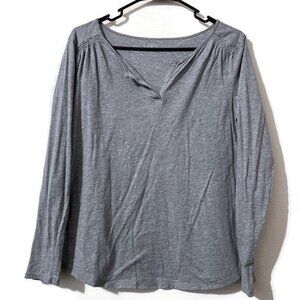 Ann Taylor Loft long sleeves top gray size M"("SALE)